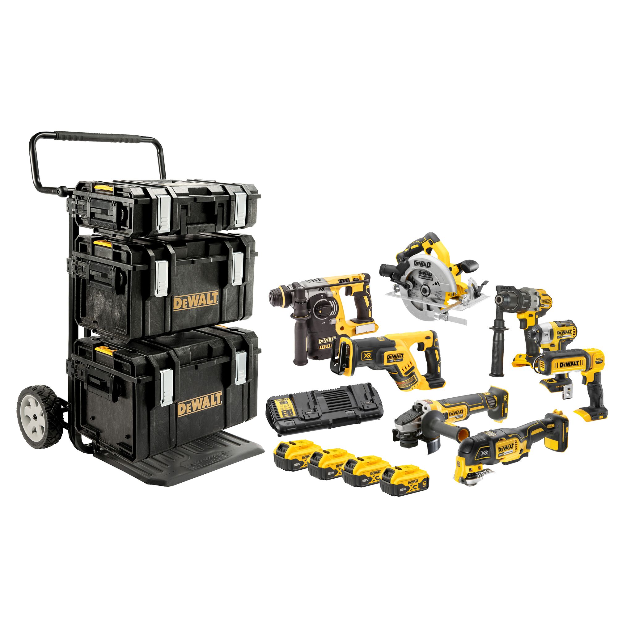 Kit 8 outils XR 18V 5Ah Li-Ion Dewalt DCK853P4-QW